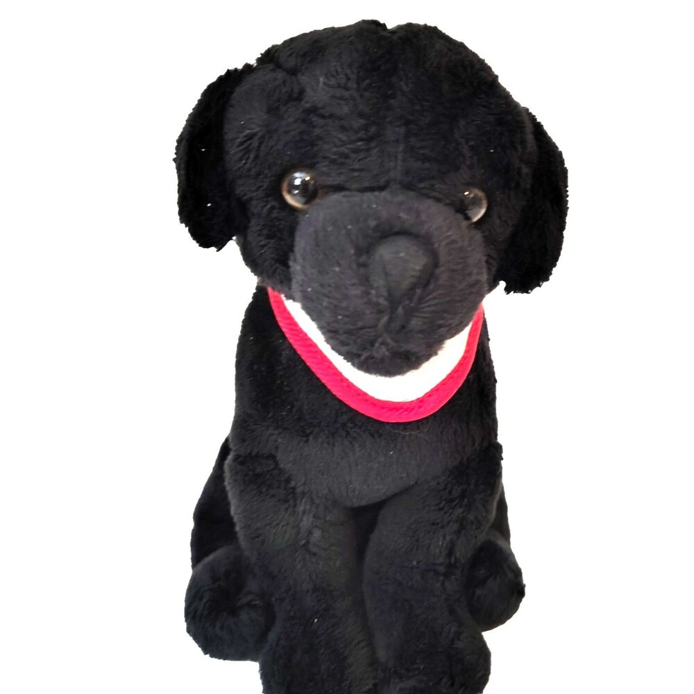 JAAG Scheels Black Lab Labrador Plush Puppy Dog Small 6"  Sitting 2023